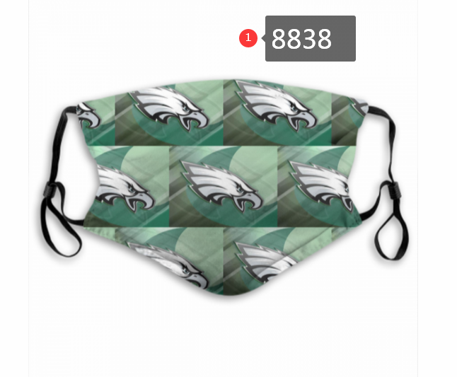 Philadelphia Eagles #34 Dust mask with filter->nfl dust mask->Sports Accessory